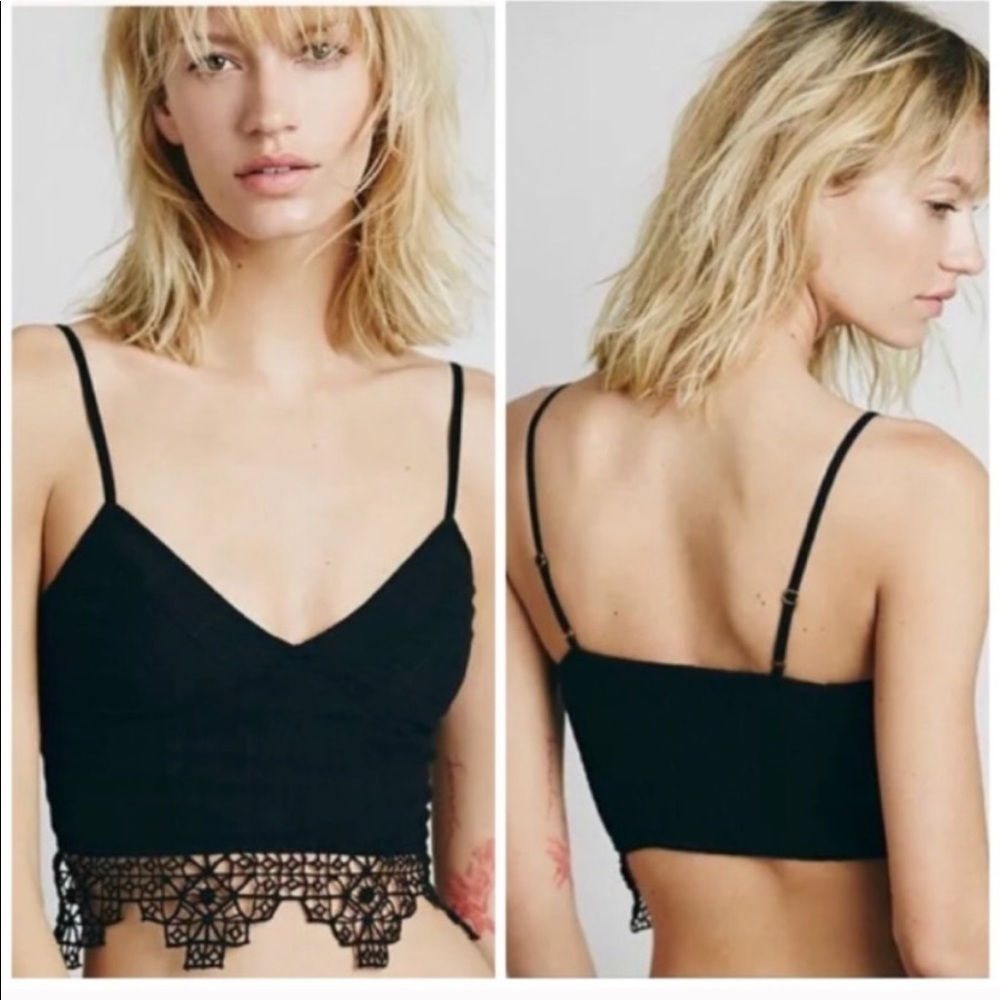 NWOT Free people geo lace crop